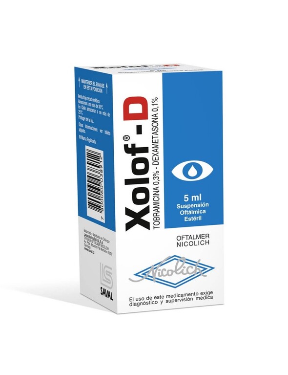 Xolof D 0,3%/0,1% 5ml Gts.Of. DEXAMETASONA 