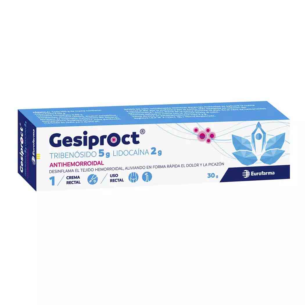 Gesiproct 2g/5g 30g Crm. LIDOCAINA 