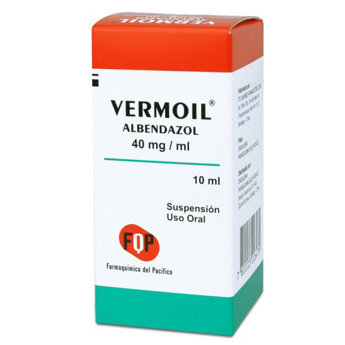 Vermoil 40mg/ml 10ml Sol. Oral ALBENDAZOL 