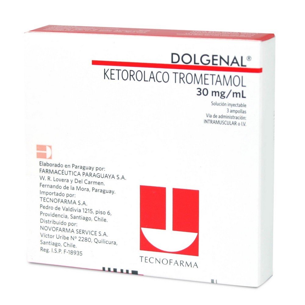 Dolgenal 30mg 3 Amp. KETOROLACO 