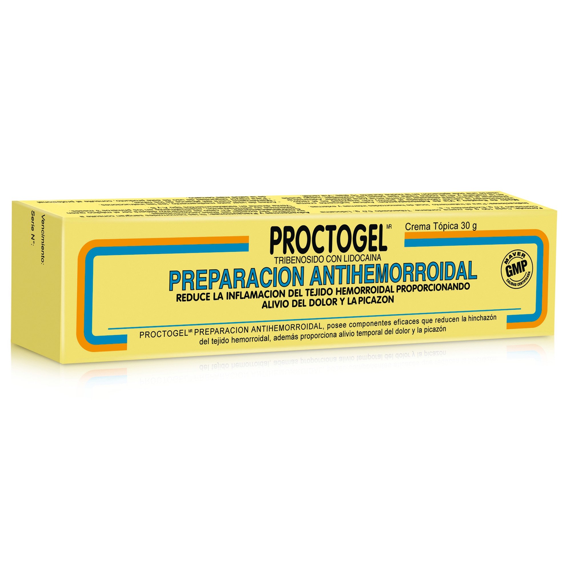 Proctogel 5mg/2mg 30g Crm.Top. LIDOCAINA 