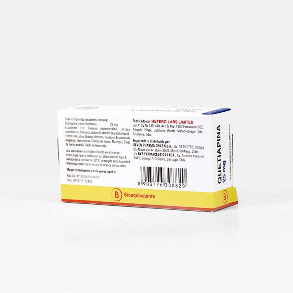 Quetiapina 25mg 30 Comp.Rec. QUETIAPINA 