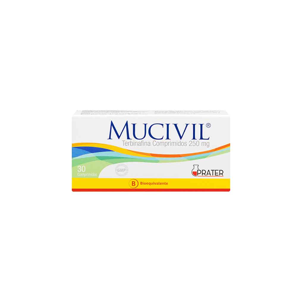 Mucivil 250mg 30 Comp. TERBINAFINA CLORHIDRATO