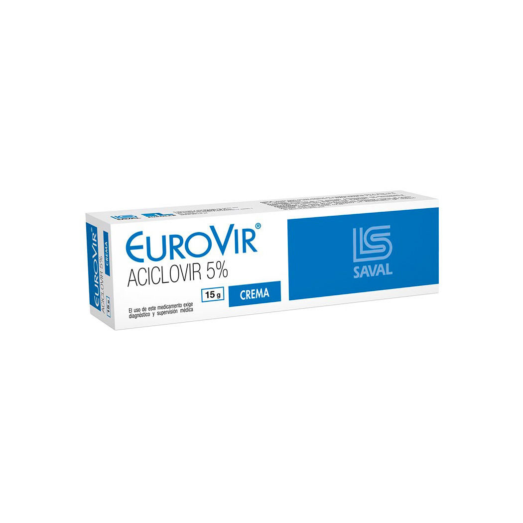 Eurovir 5% 15g Crm. ACICLOVIR 