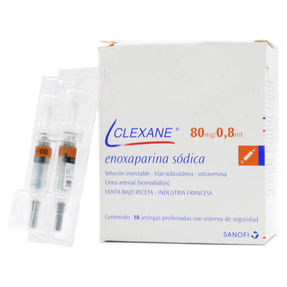 Clexane 80mg/0.8ml 10 Jp. ENOXAPARINA