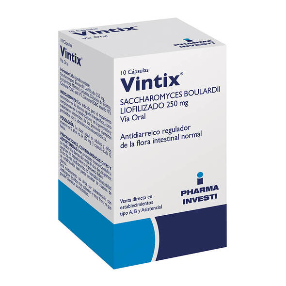 Vintix 250mg 10 Cap. SACCHAROMYCES BOULARDII 