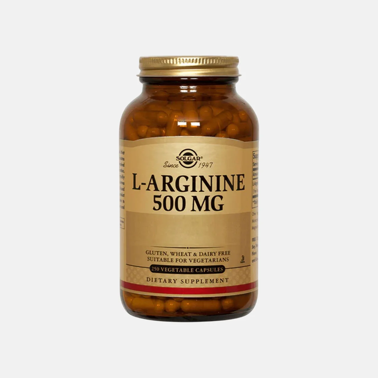 Solgar L-Arginina 500 mg 250 Cap. Veganas   