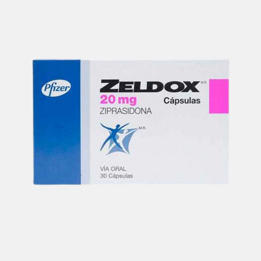 DoctorDisco  Zeldox Ziprasidona 20 mg 30 cápsulas